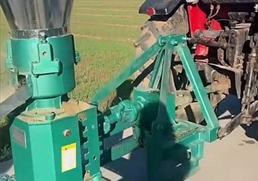 Flat Die Driven Pelletizer tractor pto version pellerizer